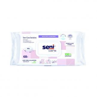 Влажные салфетки для чувствительной кожи Seni Care Sensitive, 68 штук
