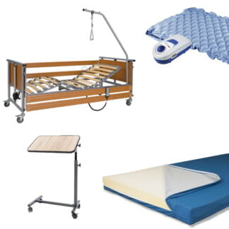 Комплект для ухода за пациентами с функциональной кроватью и принадлежностями