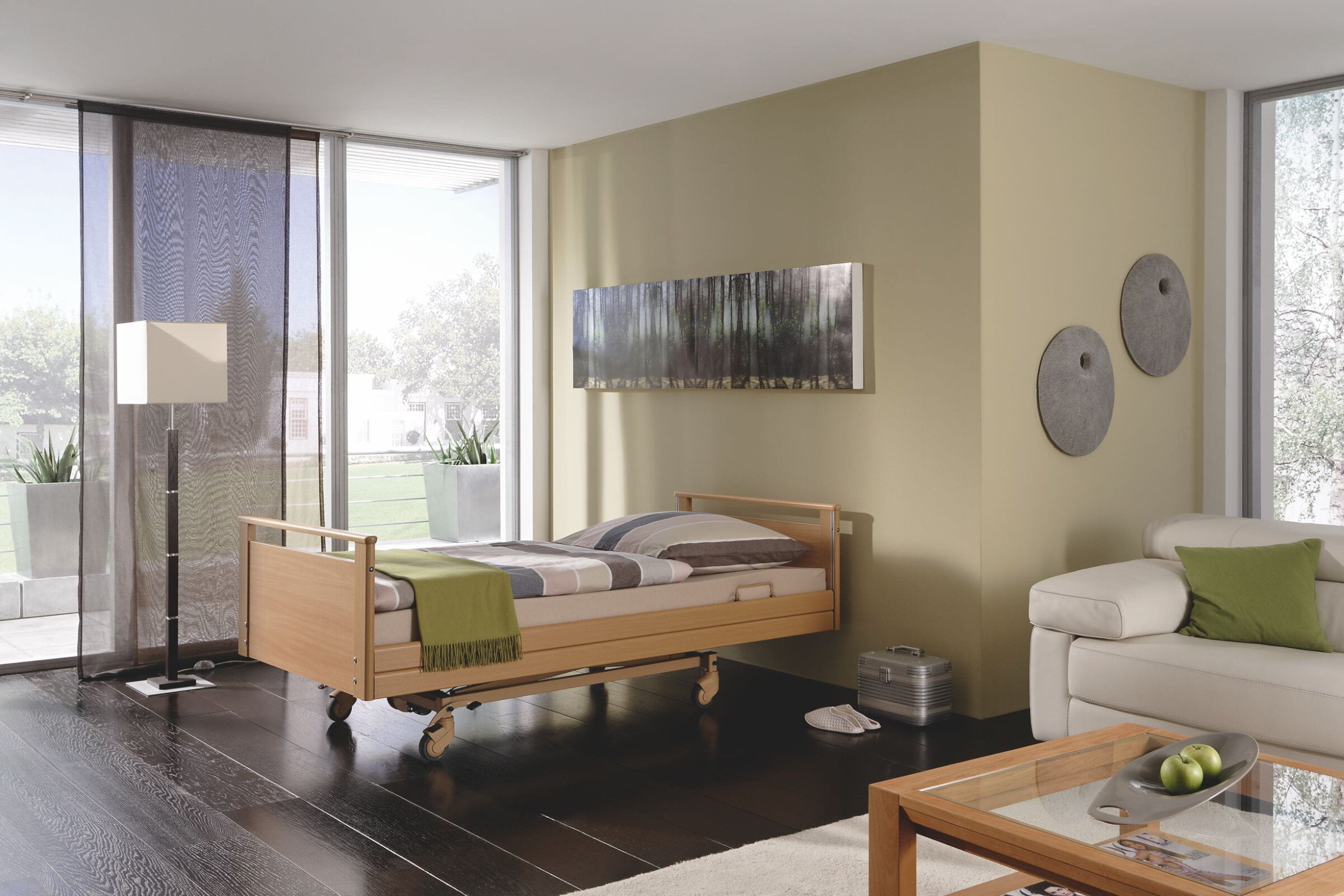 Функциональная кровать Burmeier Westfalia Klassik с ножничным подъемным механизмом и максимальной нагрузкой 200 кг — изображение 4