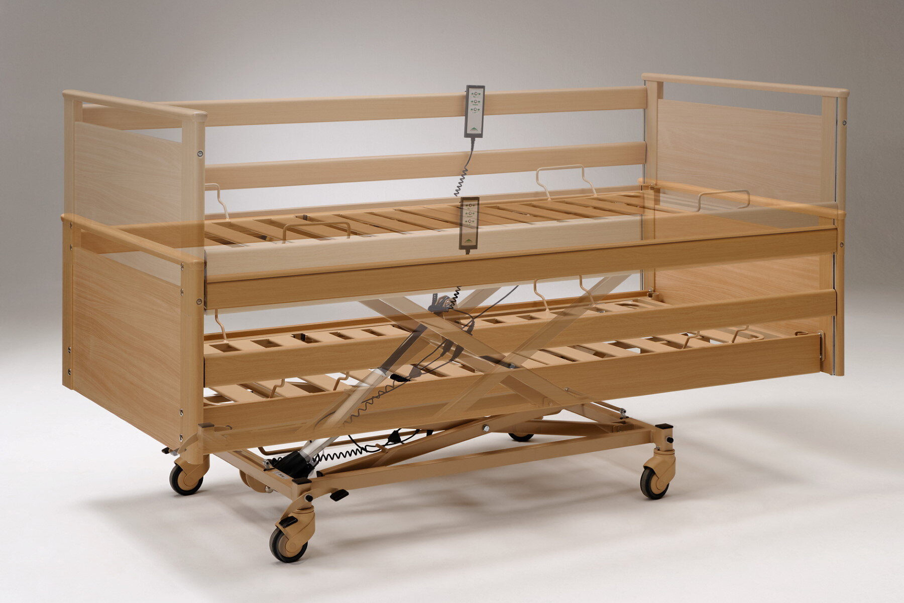 Функциональная кровать Burmeier Westfalia Klassik с ножничным подъемным механизмом и максимальной нагрузкой 200 кг — изображение 2