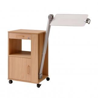 Прикроватная тумба на колесиках с поворотным столиком Burmeier Arminius