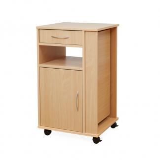 Прикроватная тумба на колесиках с откидным столиком Burmeier Herman